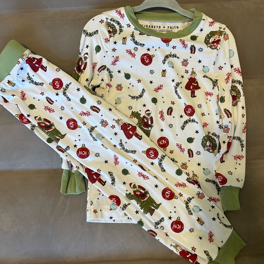 Grinch Christmas Pajamas - Green and White